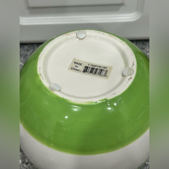 Green & White Decorative Pitcher - Picture 4 of 6